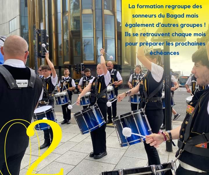 Bagad_Brieg_PB's tweet photo. 🏴 Bagad Brieg Pipe Band saison 2024/2025 🏴 À Brieg, on a pas juste un bagad, on a aussi un pipe band. 🥁🎶 Un pipe band en Bretagne, pour de vrai? 🤔 On vous explique ⬆️
📸 @ledoublegwenaelle
#piping #worldschampionship #pipeband #glasgow #worlds #florishing https://t.co/WD1I8KnZZ1