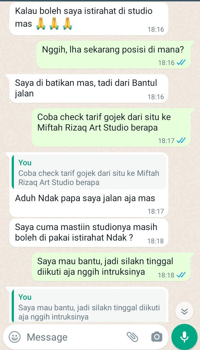 miftahrizaq_'s tweet image. Ada yang menikmati long weekend dengan berlibur dan suka cita, ada juga sebagian dari kita yang mungkin sedang susah-susahnya. Apa yang saya sematkan jadi pinned tweet saya InsyaAllah semoga bisa saya istiqomahkan.
Mas Mbak jangan khawatir, di Jogja, saudara jenengan banyak!