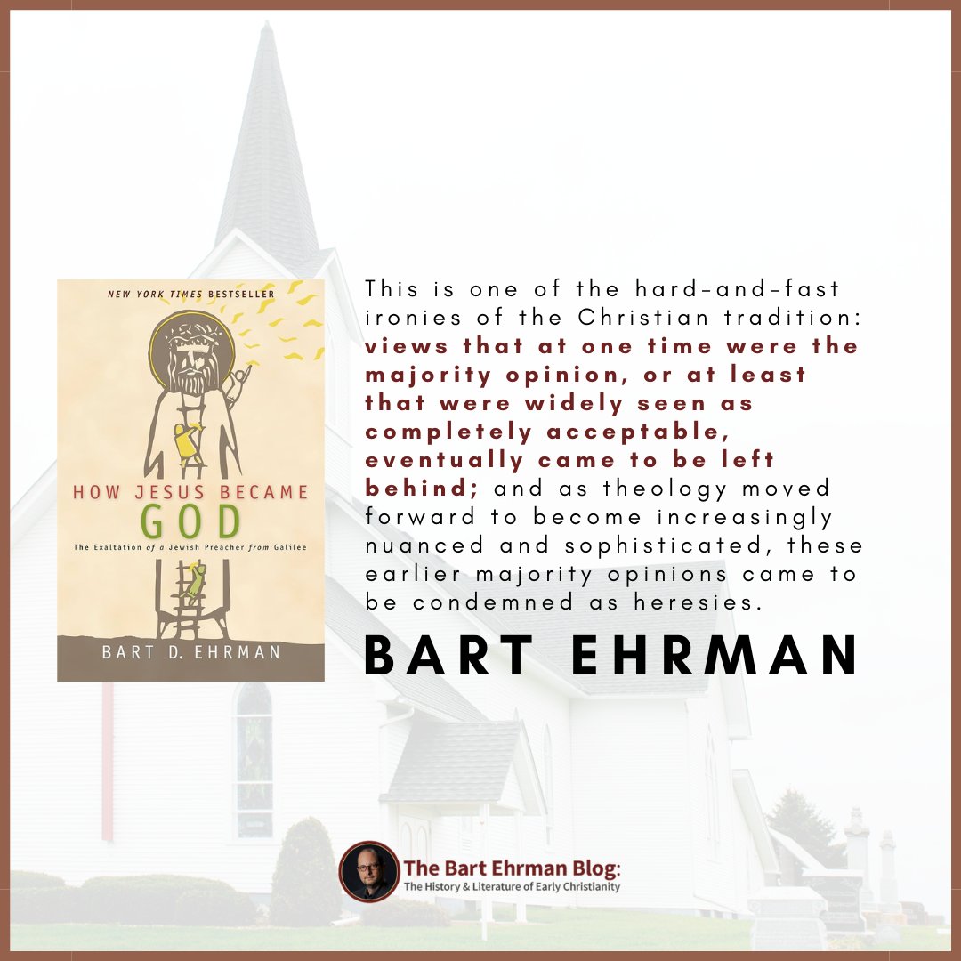 A hard-and-fast irony. bartehrman.com/books-publishe… #books #bartehrman #jesus #christianity