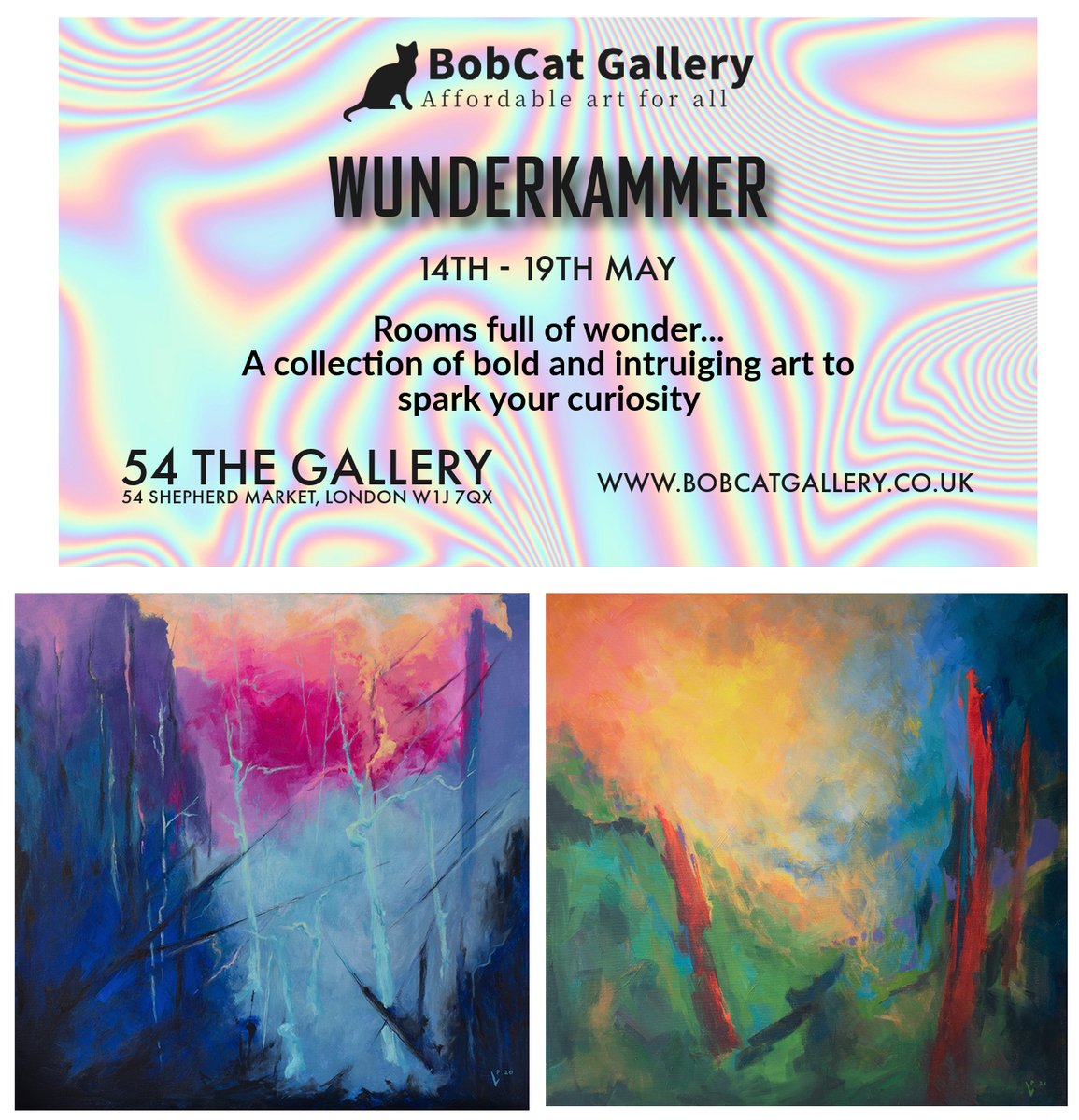 'Wunderkammer' with @bobcat_gallery opens soon in Mayfair, & my paintings 'Canyon' &'Soaring' are in the show.
Full etails n my link in profile.

#bobcatgallery #artcanorg #londonartist #contemporaryart #affordableart #landscape#exhibition#whatson #londonexhibition