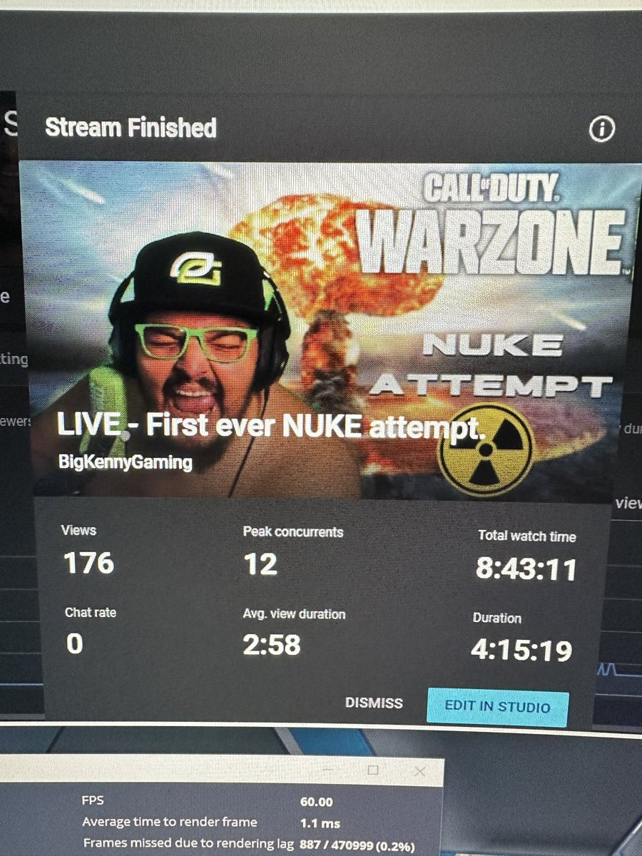 Another amazing stream. Shout out to Kyl_Carter34 and @yyxero_ for the gifted. And to @CowboyKickTv for the host. Welcome all new members of #BigNation. Had a blast tonight. No nuke dude to @eldeejayonkick puking noodles out of his nose. Hope you feel better fucker.