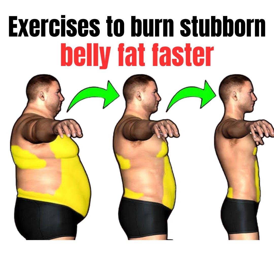 Exercises to burn stubborn belly fat faster (do this exercise) 👇✅💯