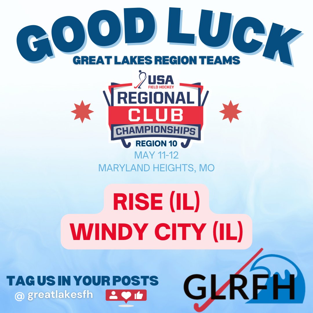 RCC's this weekend in the Great Lakes Region! Good luck Region 9 & 10 teams! Great opportunity to spectate! Tag us in your posts! @usafieldhockey @bluegrassfh @_ifhck @stealthfieldhockey @ferdelancefhc @pinnaclepeepsmi @fhlifeclub @windycityfh #fieldhockey #rccs #growthegame