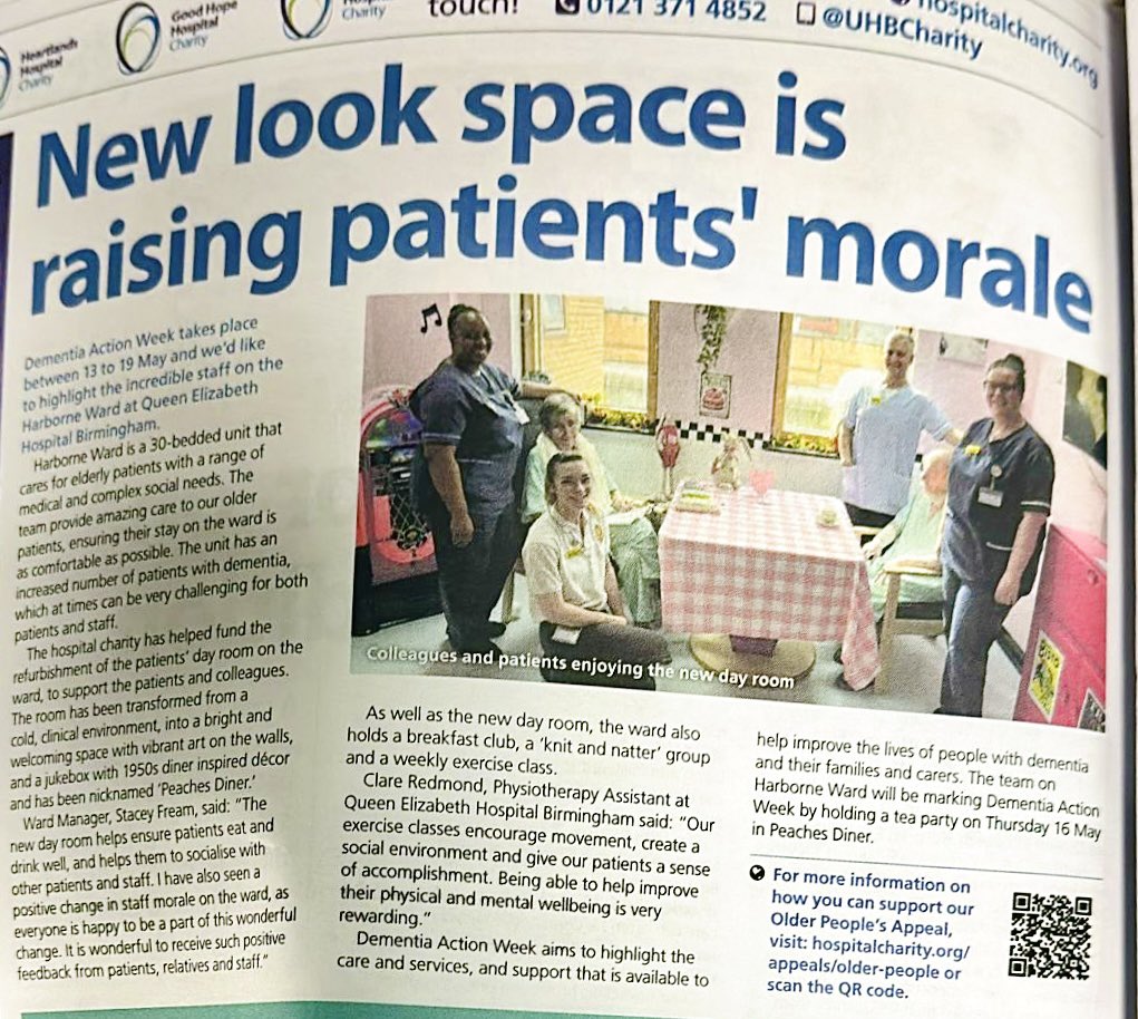 Really proud to have been involved with @TeamHCOPUHB to improve this patient space to promote #EDDM and prevent Deconditioning. The impact on staff and patient wellbeing has been massive! Keep up the great work 👏🏼