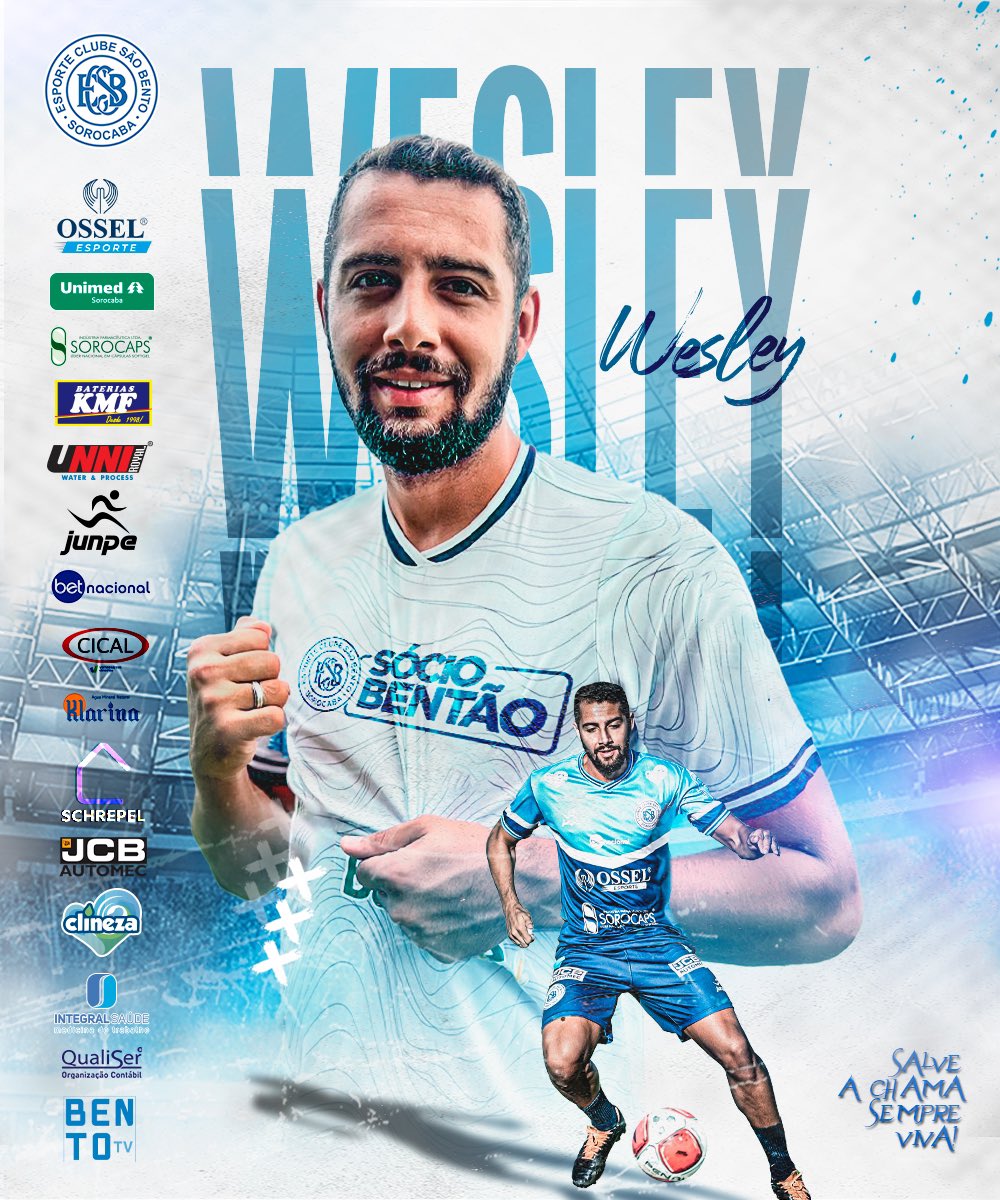 Tem zagueiro novo no Bentão! 🔵⚪️

Wesley | 29 anos | zagueiro
Cria do São Caetano, Wesley tem experiências com as camisas do Lemense, Falcon, EC São Bernardo, Santo André, Velo Clube, Primavera, entre outros. Fora do Brasil, Wesley já defendeu o Santa Coloma de Andorra.