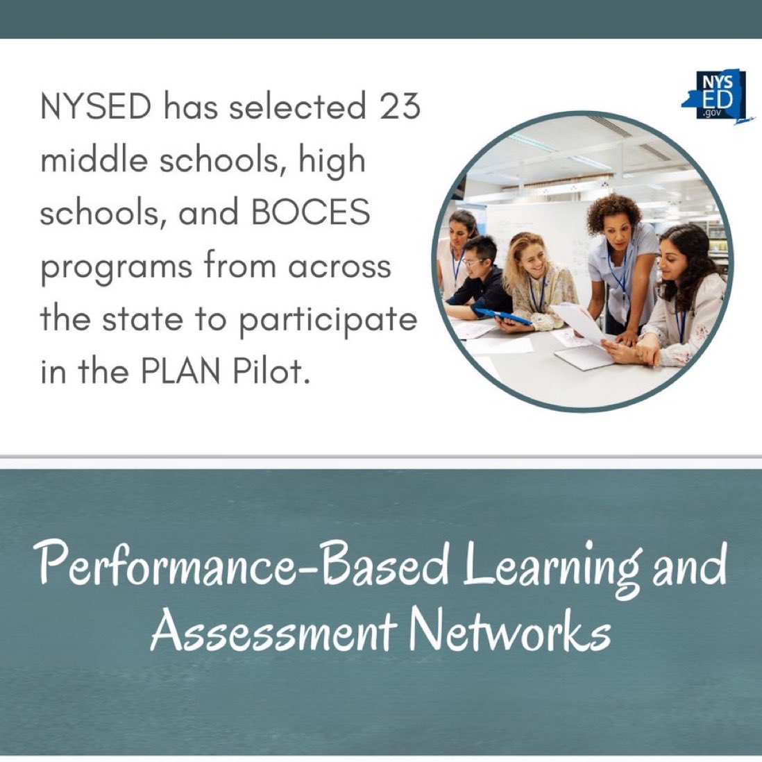 Great day for RMMS we were selected as one of the 23 schools in NYSED to be part of the plan pilot!!