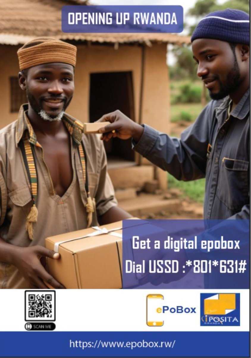 iposita_rwanda's tweet photo. Exciting news! Today, we're thrilled to launch Virtual PoBox #ePoBoxRwanda, revolutionizing postal services with convenience, accessibility, and innovation await at your fingertips! Join us on this journey! ππ #PostalRevolution π¦π @RwandaICT @RISARwanda @UmuhozaB @RURA_RWANDA https://t.co/PThN0Qk8J4