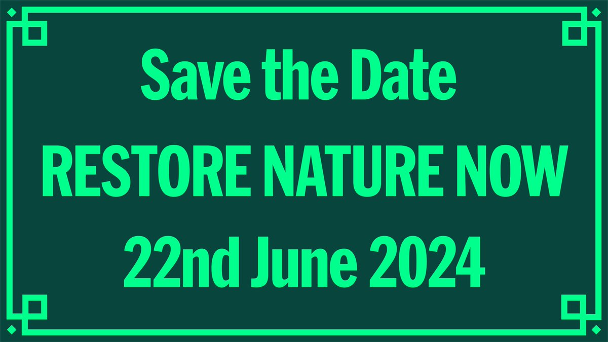 SOS is joining calls to Restore Nature Now! On the 22nd of June, SOS members will join organizations from across the UK to unite and peacefully march through London, demanding action for nature. To support and find out more👇 restorenaturenow.com