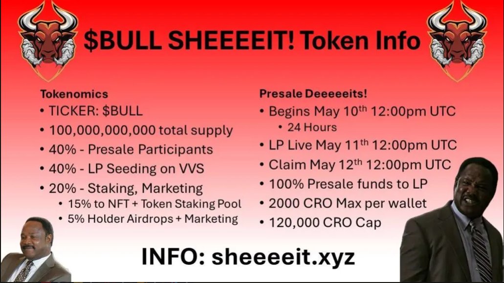 COYS_23's tweet photo. $BULL #meme #cronos #sheeeeit
@garethqa @LYS_666 @aliciahong76
Are u game for $BULL SHEEEEIT? https://t.co/s7bu0VdJXA