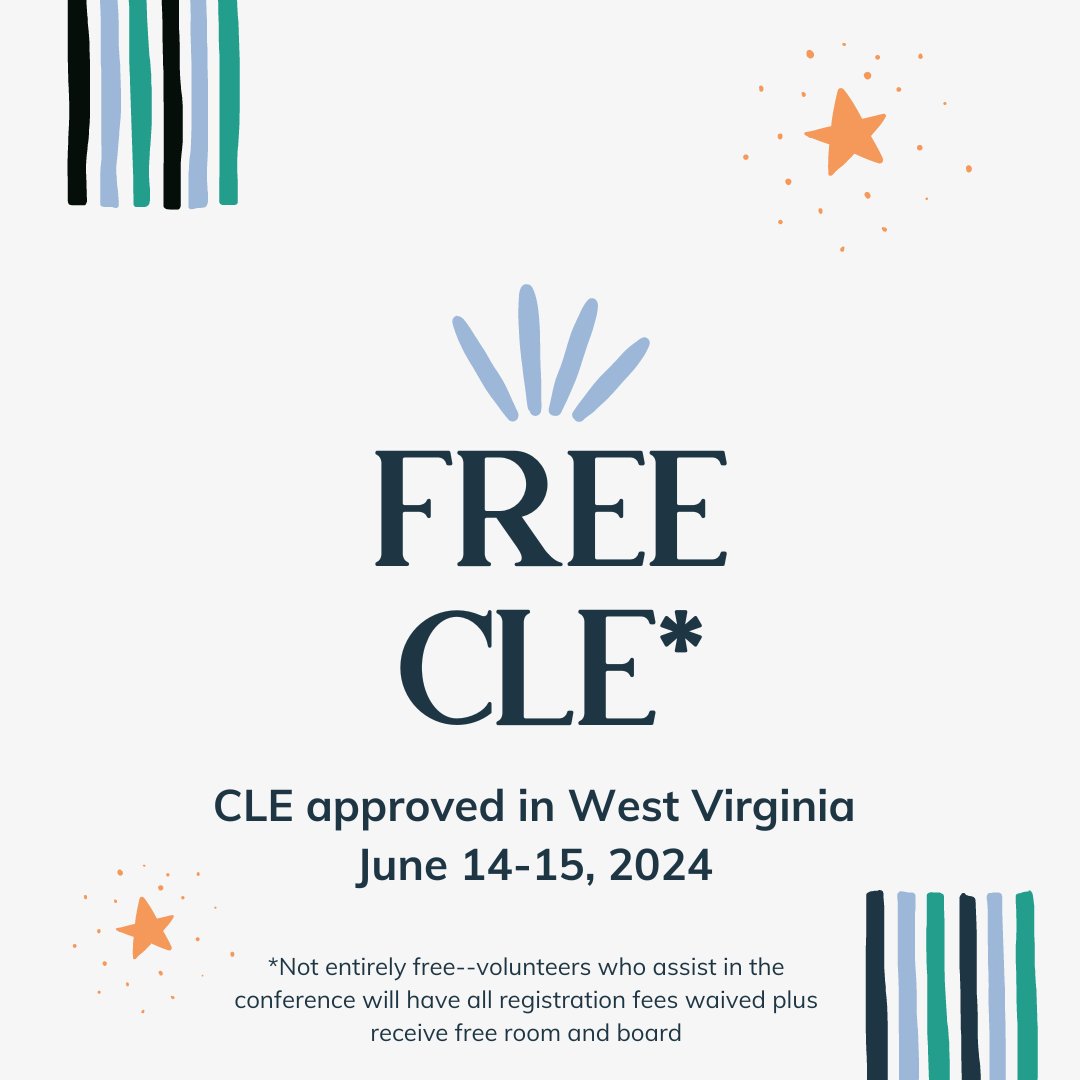 West Virginia attorneys who are willing to help out with the upcoming #restorativejustice summit may receive free, CLE, room and board!