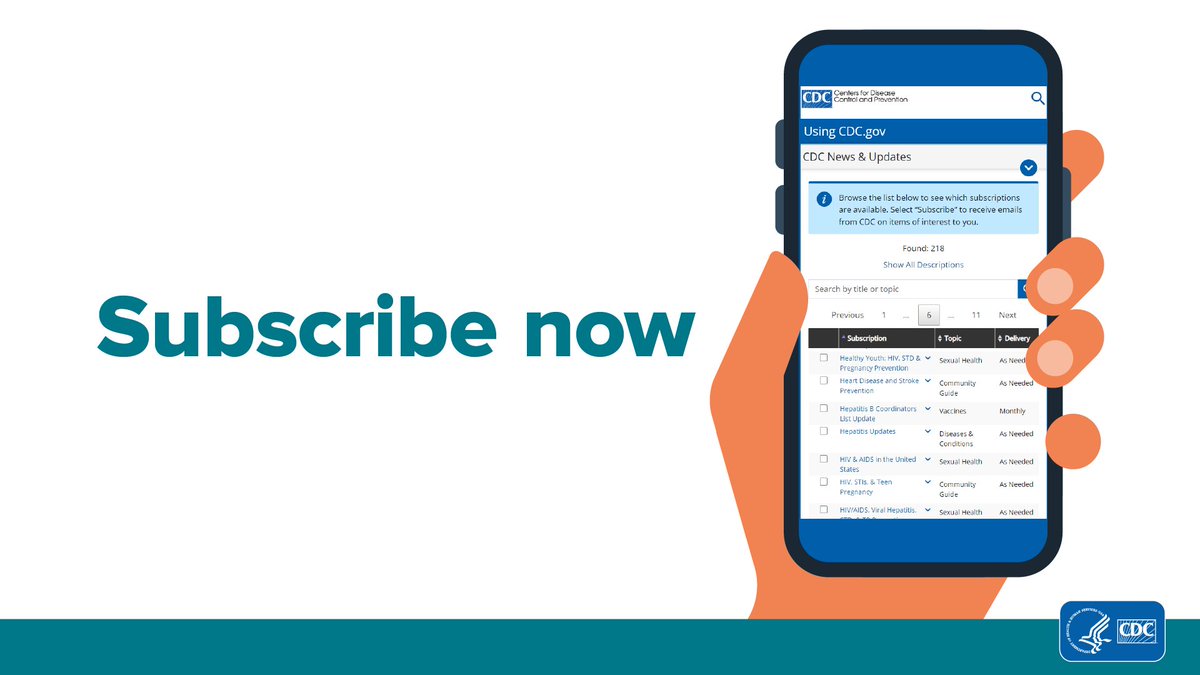 Want the latest HIV updates and resources delivered to your inbox? 1. Visit bit.ly/3F29oh1 2. Search for “HIV” 3. Select “HIV & AIDS in the United States” and “Let’s Stop HIV Together Campaigns” 4. Enter your email address and hit subscribe!