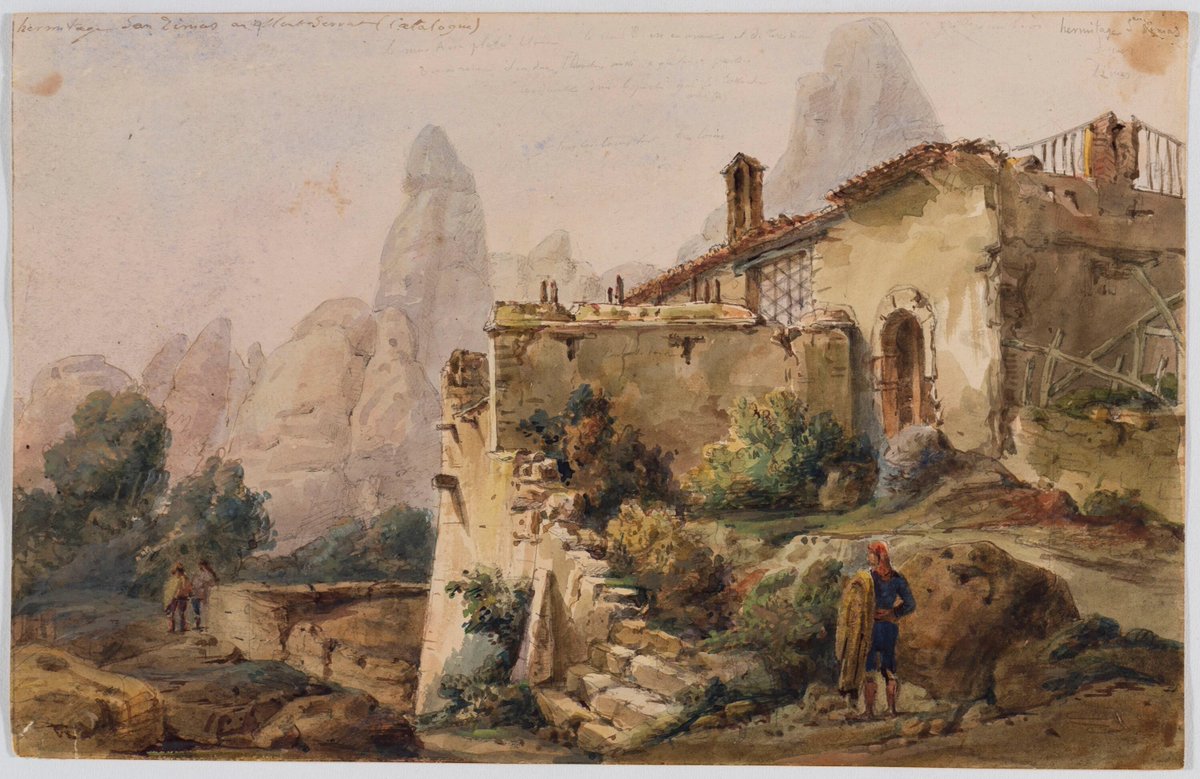 CATALUNYA al MNAC
Dibuixos d'Adolphe Delamare
Ermita de Sant Dimes a Montserrat - 1826
totmontserrat.cat/religio/vida-e…