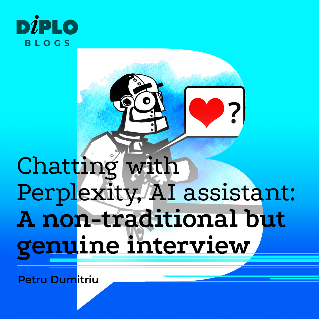 Ever wondered what AI really thinks? Find out in the blog post by #DiploFaculty, Petru Dumitriu in his unique interview with Perplexity AI assistant ➡️ bit.ly/4ae42fh From data to wisdom, it's an eye-opening journey! . . #humAInism #Blog #DiploBlog #DiploFaculty