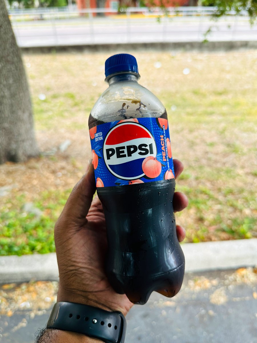 y’all gotta try this @pepsi 🍑 🧊 😛