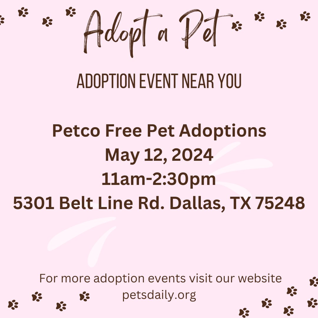 Happy Mother's Day weekend!
Like and Share this post!
#DFW #mothers #dallas #pets #petadoption #petco