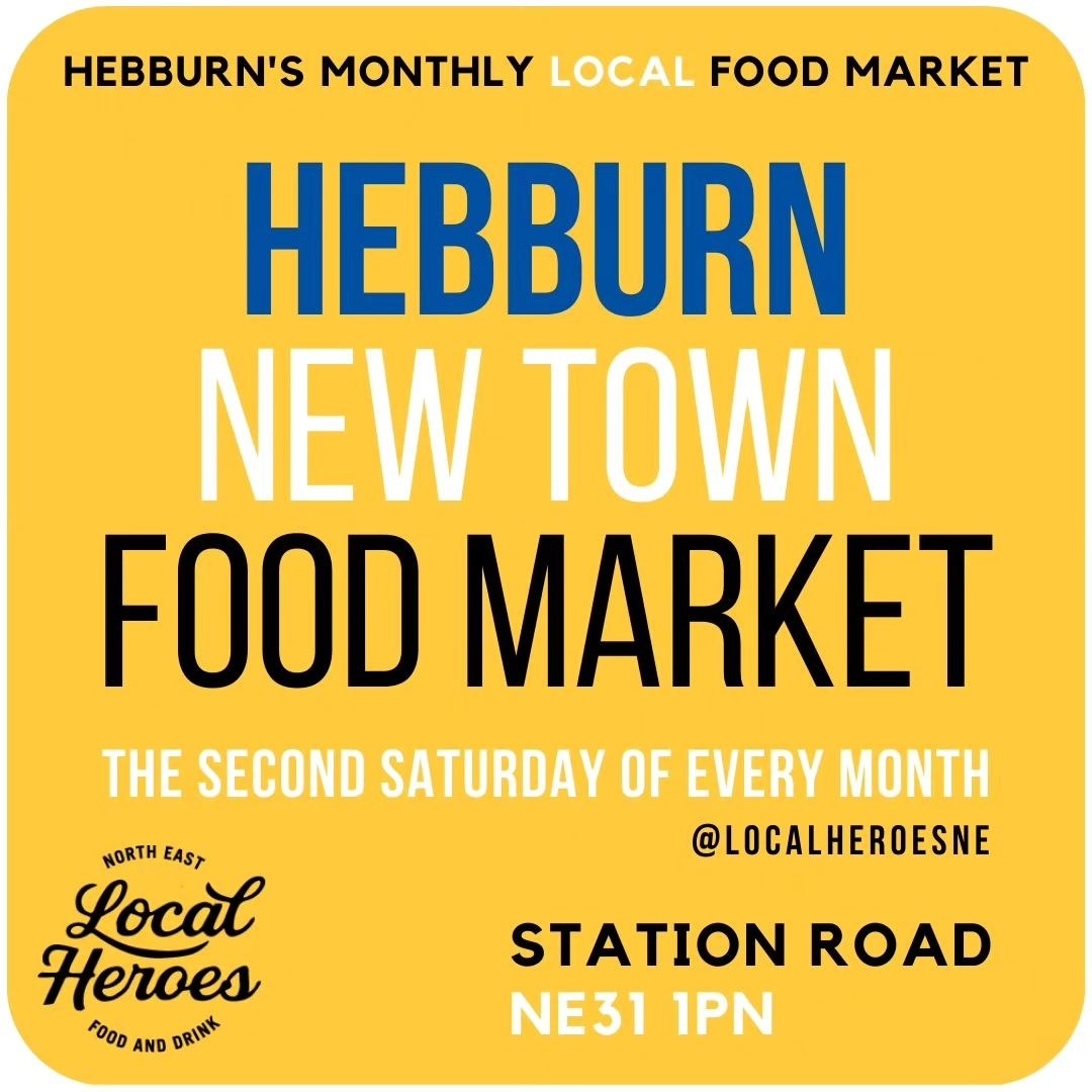 The @LocalHeroesNE Hebburn New Town Food Market is back in Hebburn today - the sun is shining so get yourself along for a great selection of food & drinks from local vendors!