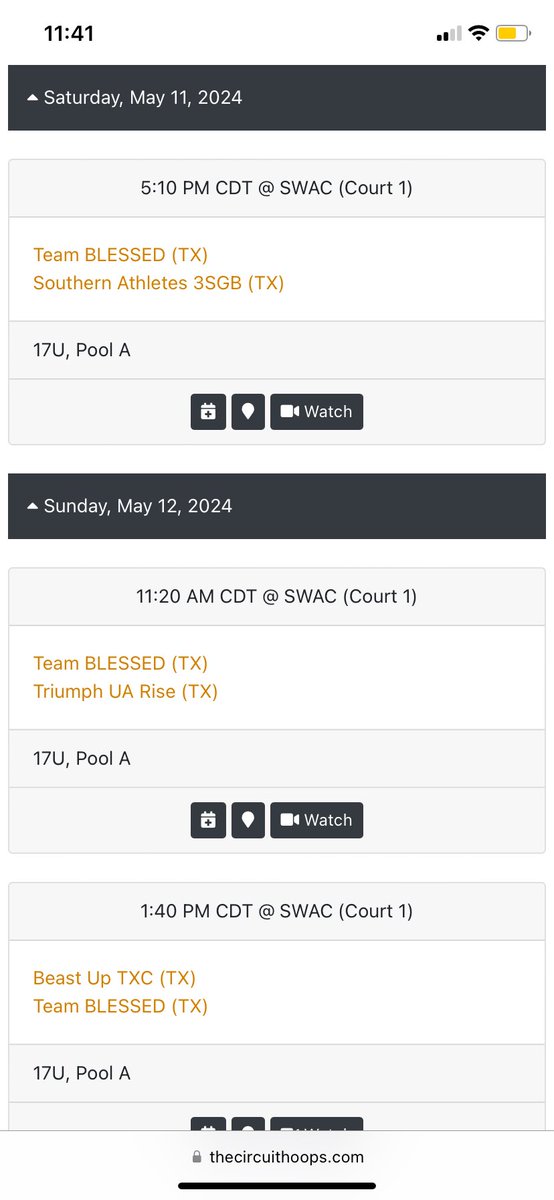 The Circuit Schedule this weekend at the SWAC in Carrollton! @94ftexposure @TeamBlessed2025 @UCExposure