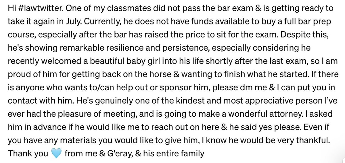 Calling all #lawtwitter & #appellatetwitter. Plz retweet & share if you can💙 thank you