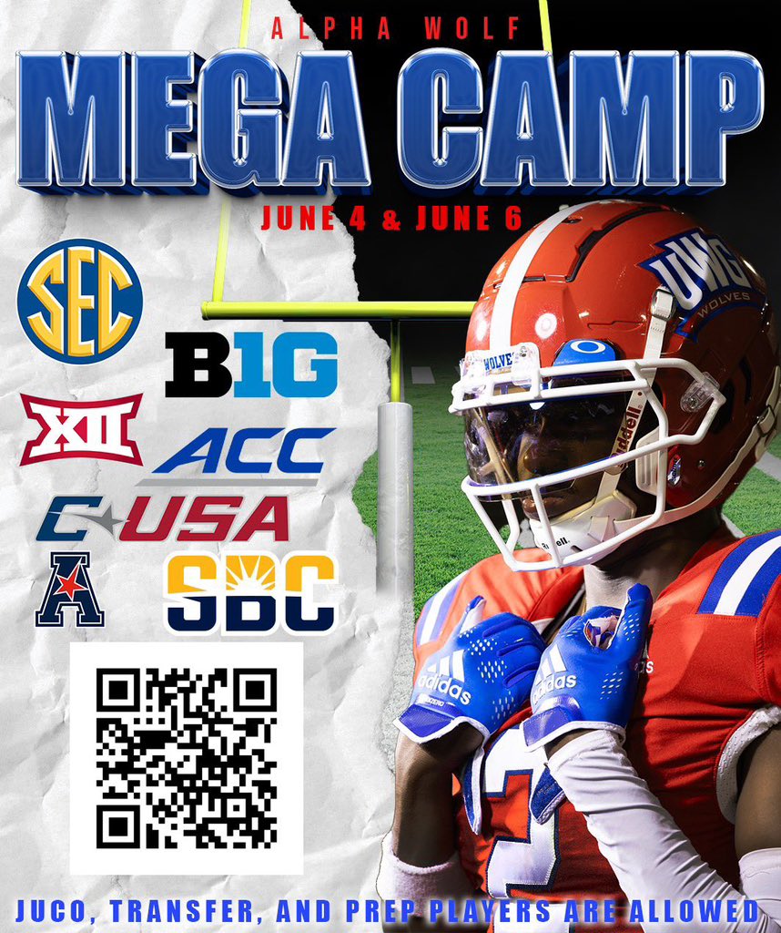 Two great chances to show out!! June 4th and 6th!! Save 25% by Pre Registering today at joeltaylorfootballcamps.com/mega-camp/
