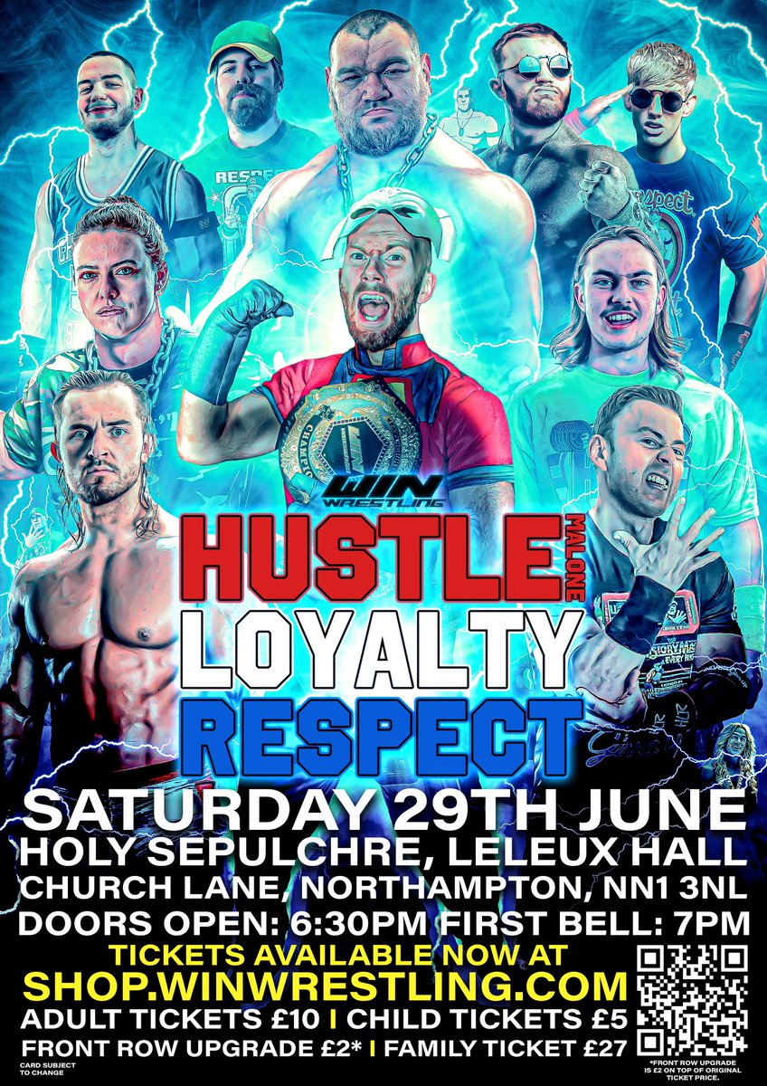 SHOW ANNOUNCEMENT!!! This year we are just getting BIGGER & BETTER with each visit to Holy Sepulchre getting that much more insane! This one will be no different as on June 29th we present HUSTLE (Malone) LOYALTY RESPECT!!! Tickets can be found at: shop.winwrestling.com