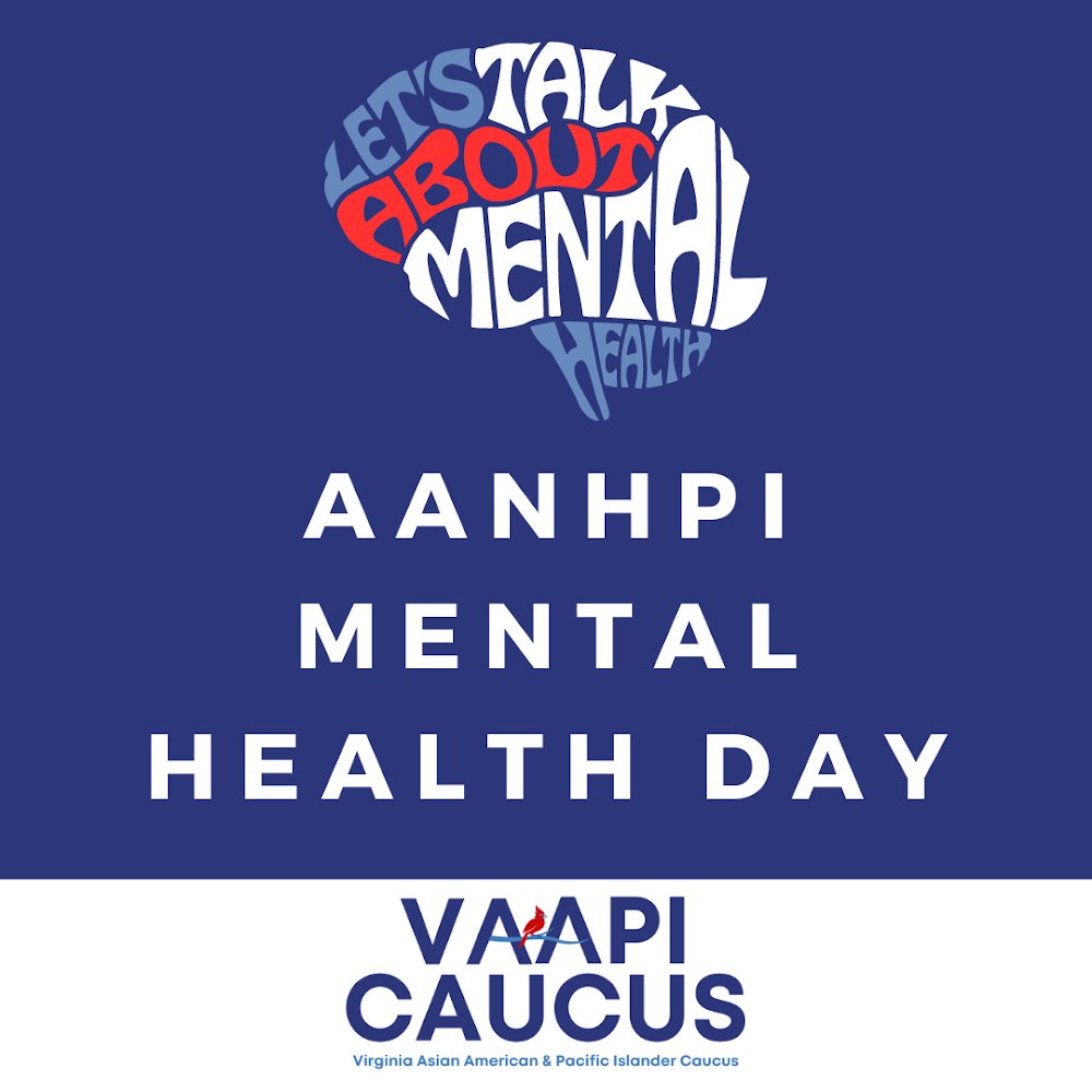 Today is Asian American, Native Hawaiian, & Pacific Islander (AANHPI) Mental Health Day! Our diverse AANHPI communities can face a multitude of barriers accessing care. We must continue working to close gaps & increase access to mental health treatment for all of our communities.