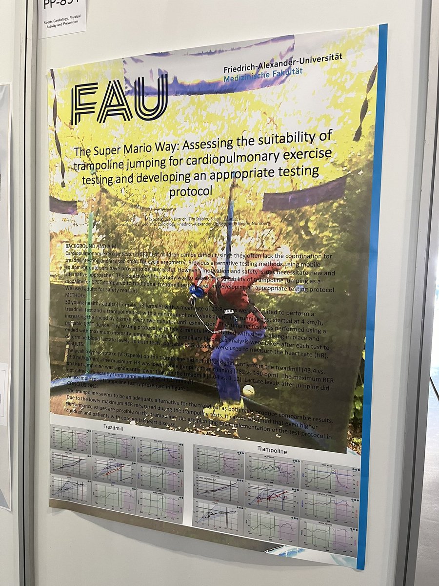 My favourite poster from #AEPC2024. Using trampoline jumping for CPEX testing!!! #MedTwitter #CardioTwitter #Echofirst #AEPC #Porto