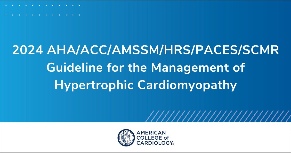 🔑 All patients being evaluated for HCM should have a comprehensive physical exam, medical history, and a three-generation family history assessed. Read key points to remember from 2024 AHA/ACC/multisociety HCM guideline: bit.ly/3JSD7e7