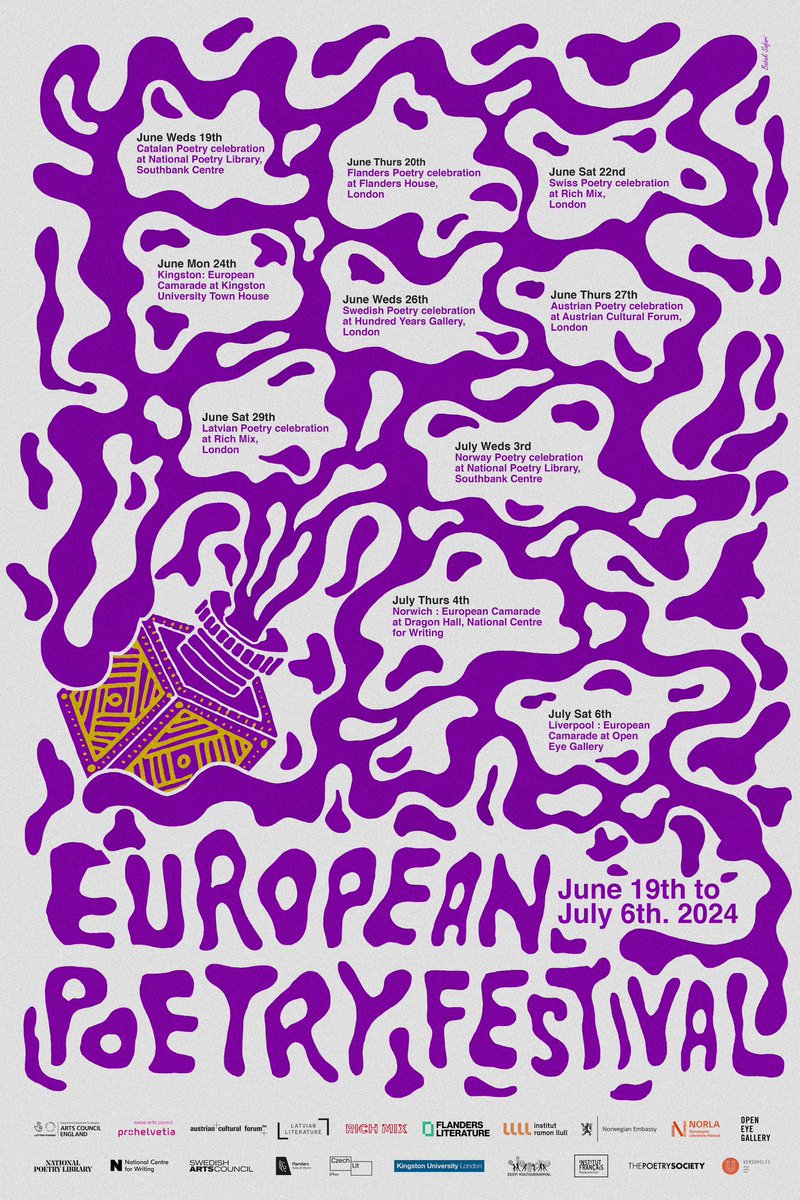 Very happy to be performing at this again this year! @europepoetfest ….and LOVE LOVE LOVE this poster! 💜💜💜💜💜💜💜💜💜💜💜💜💜 europeanpoetryfestival.com