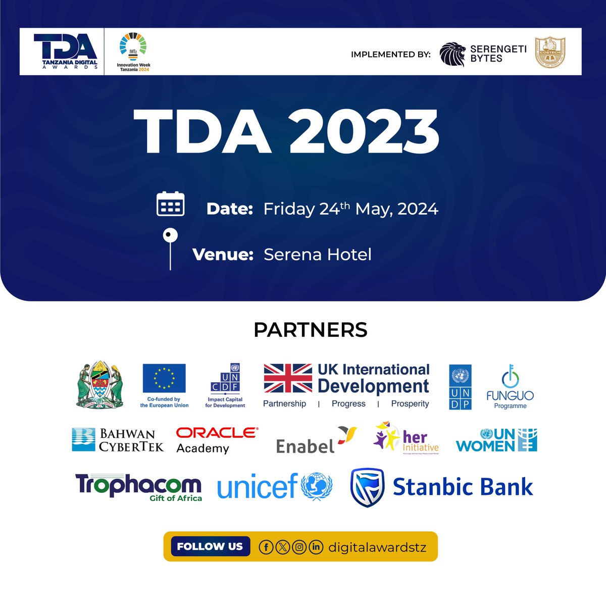 This year, @DigitalAwardsTZ is coming back bigger, better and stronger. We’re thrilled to announce our partners for the Tanzania Digital Awards 2023. This month we are recognizing the brightest minds, organizations and most impactful initiatives in the digital space. 🚀 Our…