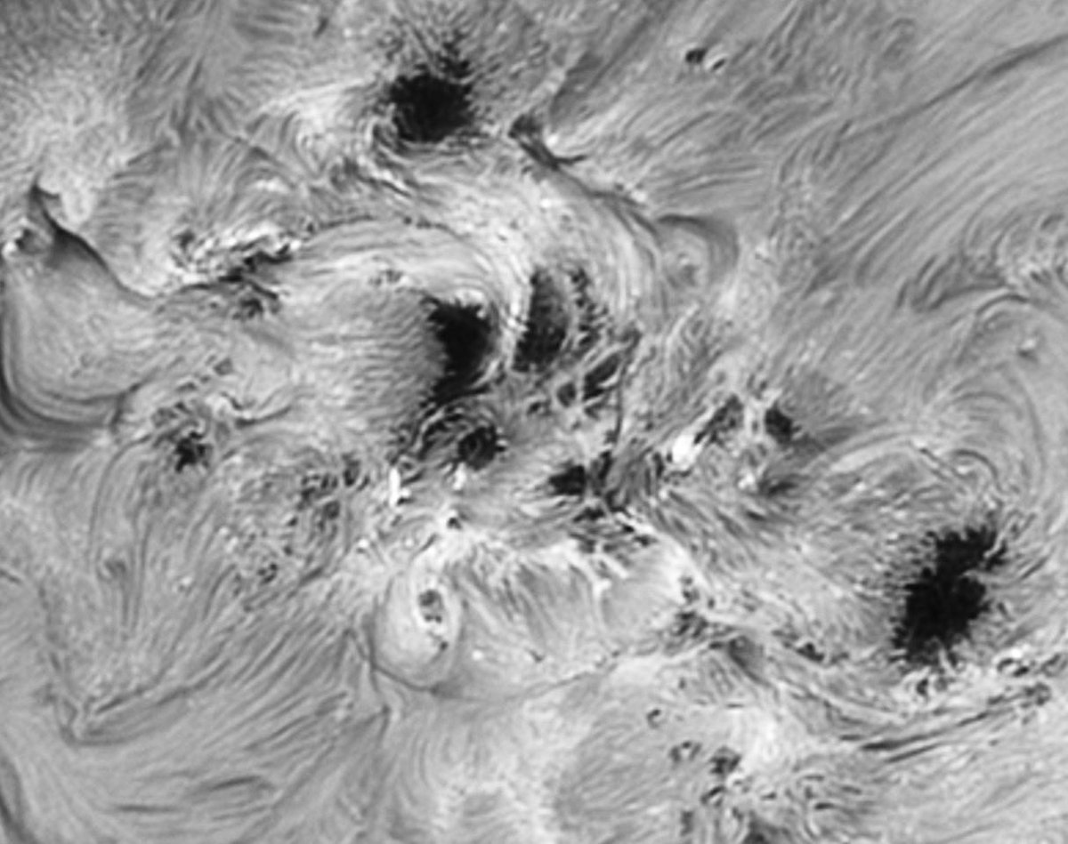 This sunspot is an absolute tangled mess, no wonder it keeps burping our direction! I’ll be shooting this all day in case it does something. This is just a low quality screen grab, high res stuff on the way!