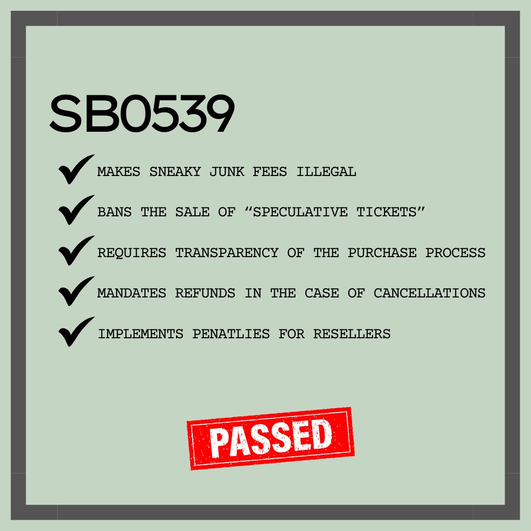 Music Artists Coalition (@musicartistsco) on Twitter photo Thank you <a href="/iamwesmoore/">Wes Moore</a>, @dawn_gile,
<a href="/BrianJFeldman/">Senator Brian Feldman</a>, Senator Pamela Beidle, and <a href="/SenatorEllis28/">MD Senator Arthur Ellis</a> for protecting artists and fans by passing SB0539.
MAC applauds <a href="/future_of_music/">Future of Music Coalition</a> and <a href="/nivassoc/">NIVA - National Independent Venue Association</a> #FixTheTix for their partnership in getting this bill passed. Thank you <a href="/iamwesmoore/">Wes Moore</a>, @dawn_gile,
<a href="/BrianJFeldman/">Senator Brian Feldman</a>, Senator Pamela Beidle, and <a href="/SenatorEllis28/">MD Senator Arthur Ellis</a> for protecting artists and fans by passing SB0539.
MAC applauds <a href="/future_of_music/">Future of Music Coalition</a> and <a href="/nivassoc/">NIVA - National Independent Venue Association</a> #FixTheTix for their partnership in getting this bill passed.