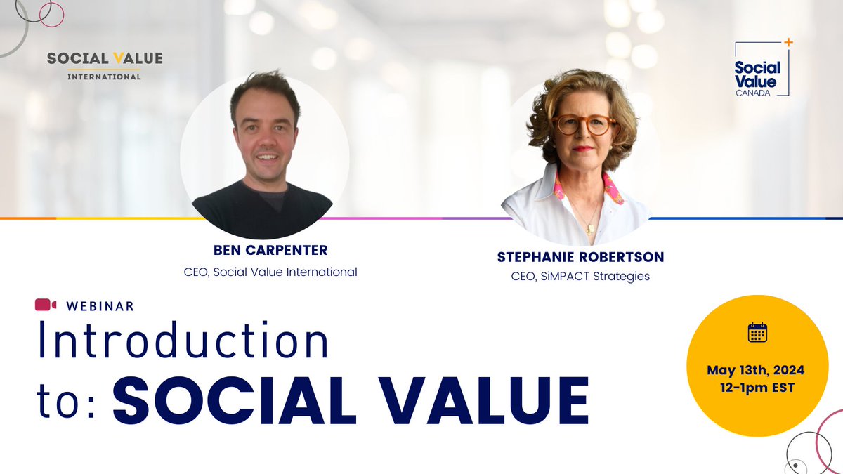 You asked, we answered! We have added more tickets to the Introduction to Social Value event on Monday May 13th, which was previously sold out! 🔔 

👇 Limited spots left! Register here: 
lnkd.in/gsiEU5ee

#socialvalue #sroi #eventbrite