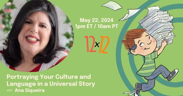 #12x12PB members, are you ready for our May webinar with @SraSiqueira1307 (Ana Siqueira)? Tune into 'Portraying Your Culture and Language in a Universal Story' on Wednesday, May 22nd at 1pm ET / 10am PT. Mark your calendars, and we'll see you there!