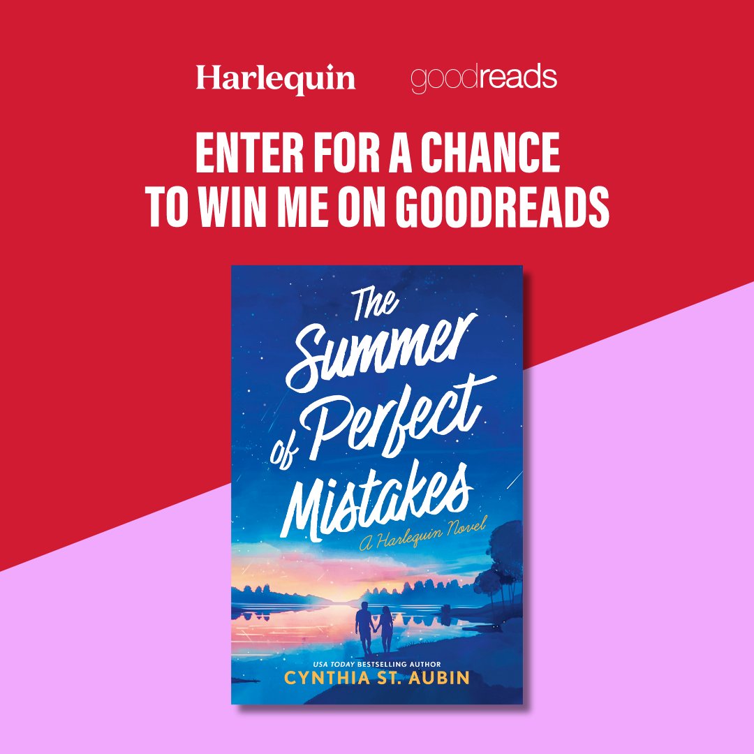 Enter for your chance to WIN this sizzling New Adult romance! 💖🌟 20 finished copies of THE SUMMER OF PERFECT MISTAKES by @CynthiaStAubin are up for grabs on Goodreads now! bit.ly/3WlcJBl