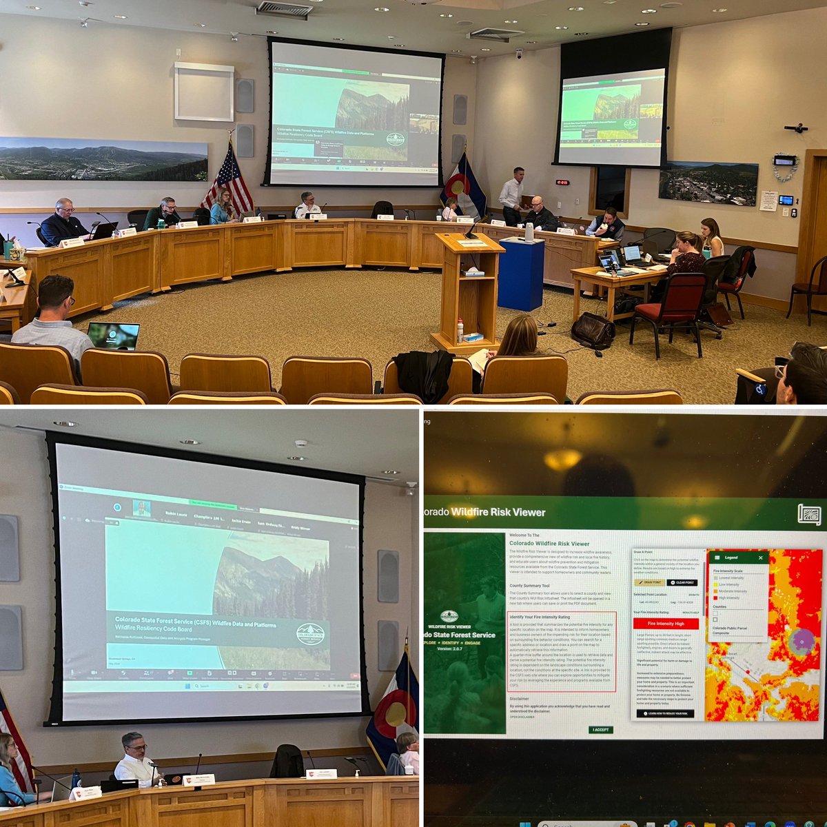 Confluence Policy & Strategy Group (@confluencepsg) on Twitter photo We’re inspired by work of fire officials, local govt leaders, utility reps & other experts on Wildfire Resiliency Code Board who are developing code to mitigate wildfire risk. With meetings held across the state to maximize participation, WRCB was joined today by <a href="/CSFS_Outreach/">Colorado State Forest Service</a> We’re inspired by work of fire officials, local govt leaders, utility reps & other experts on Wildfire Resiliency Code Board who are developing code to mitigate wildfire risk. With meetings held across the state to maximize participation, WRCB was joined today by <a href="/CSFS_Outreach/">Colorado State Forest Service</a>