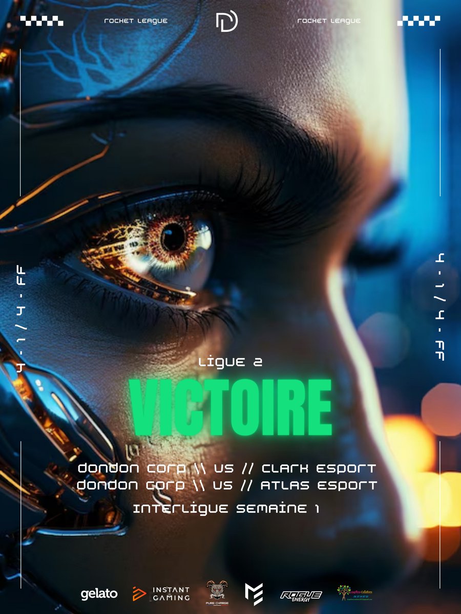 CorpDondon28544's tweet photo. 😍GG à nos joueurs qui ce sont imposer avec une victoire ECRASSANTE de 💙4-1 et 4-FF 💜en BO7 pour la première semaine de l'interligue ! #dcorp #win #RocketLeague https://t.co/FS7g7e8oVL