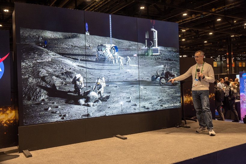 We are thrilled to announce the return of the @NASA Hyperwall to the #ATS2024 Exhibit Floor! The Hyperwall is a video wall capable of displaying multiple high-definition data visualizations and images simultaneously across an arrangement of screens to help explain phenomena,