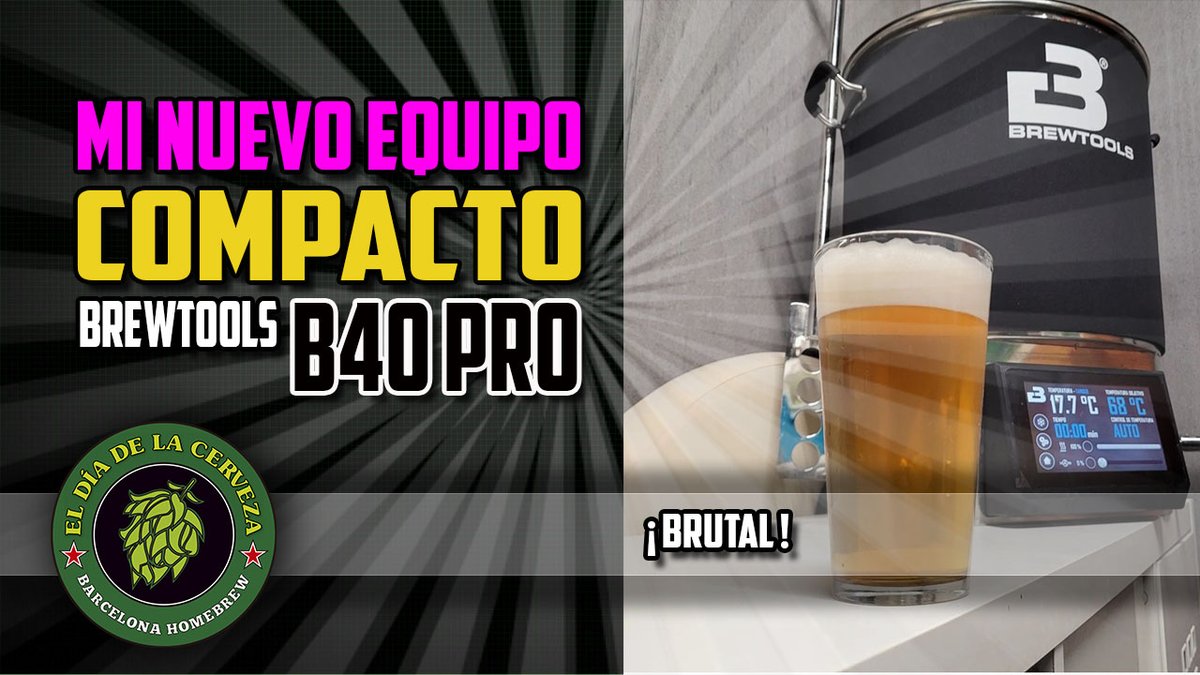 Veeengaa!! Ya están aquí los nuevos videos de "Cómo hacer cerveza con equipo Compacto con BrewToolsB40"

3 nuevos videos en YouTube. Os dejo el link al primero que da pie a los otros 2: 45 minutos para el finde!

Retwit y compartid si os gustan! 🍻

👉📽️👉 youtu.be/ZIBTY9gUFZ0