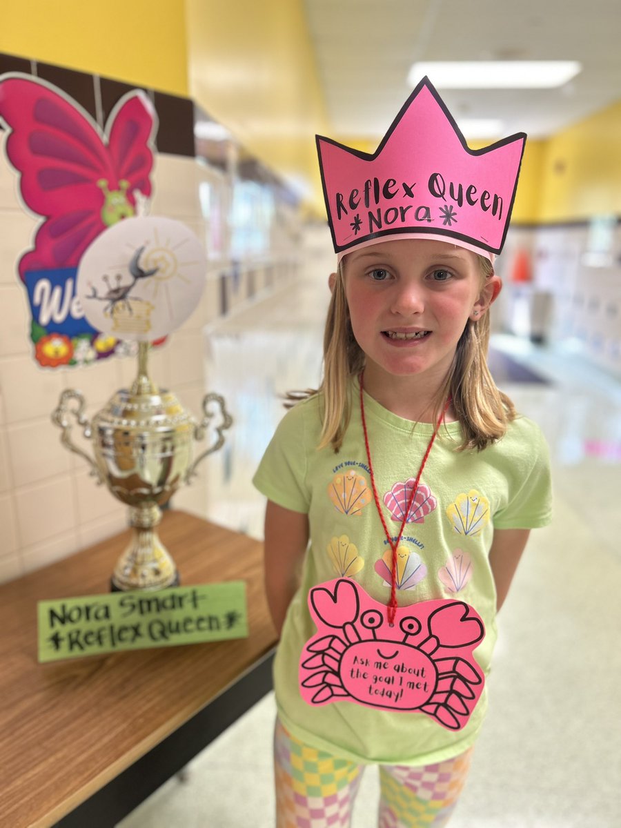 Lots of queens in Reflex and I am excited to celebrate it! Congrats to Nora for crushing Reflex and becoming 100% fact fluent in addition and subtraction! #firstgrademath @McClellan_WJHSD 👑❤️