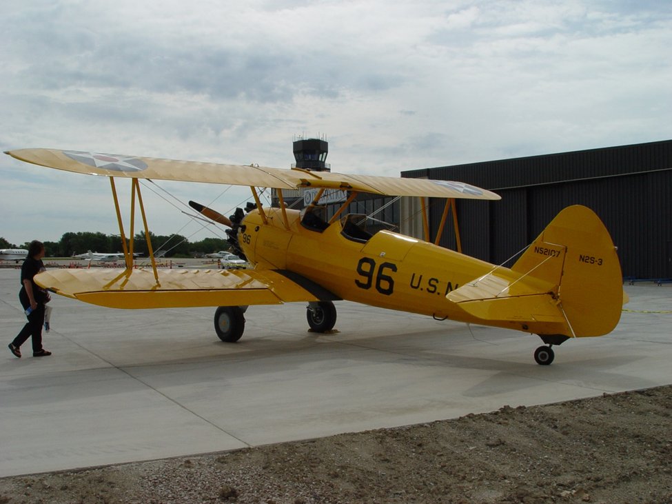 The N2S-3 was the U.S. Navy’s version of the Boeing Stearman Model 75 primary trainer, used by the Navy and the USAAC (as the PT-17) in the 1930s and ‘40s. More than 10,000 were built by the end of 1945. This one had Navy serial 07026. 2/7