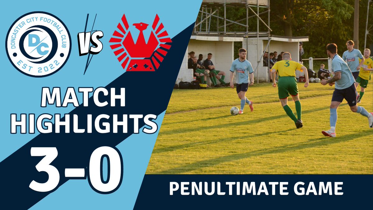 DoncasterCityFC's tweet photo. 🚨 New Video 🚨

Have a look how we got on in our penultimate game of the season when we took on @PhoenixFC10 👇📺

https://t.co/e6SDyP7bjS

#TheCityisBlue #NonLeague #Youtube https://t.co/IefxYdwFwU