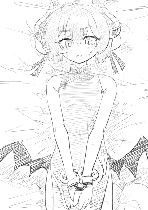 よくわからないけどチャイナドレスを着たジュンコを拘束しなくてはいけない気がした 