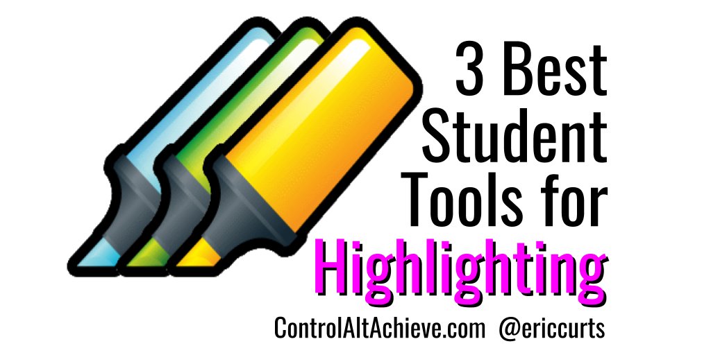 The Best Digital Highlighting Tools for Students controlaltachieve.com/2016/02/studen…
#controlaltachieve