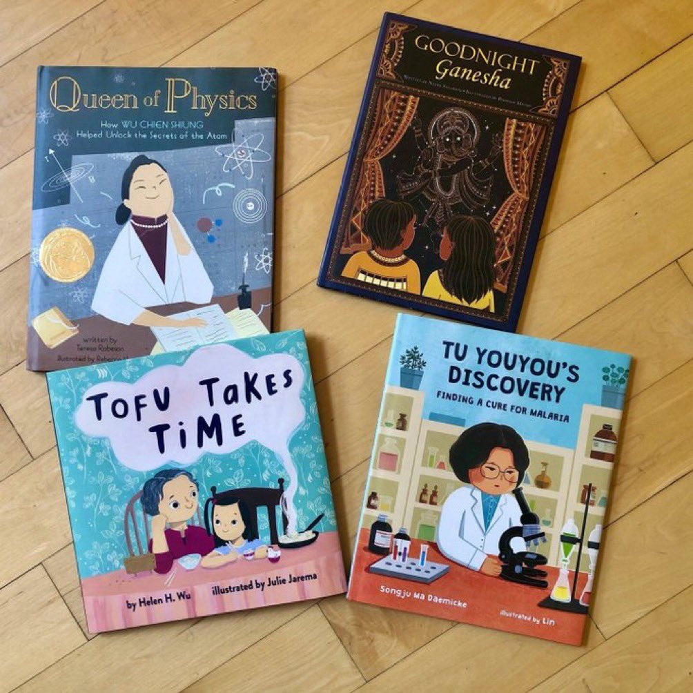 To celebrate #AAPIHeritageMonth , check out these Own Voice Books by my fellow #aapi writer friends @TeresaRobeson @Nadia_Salomon @HelenHWuBooks and me @AlbertWhitman @picturebookgold #AAPIMonth #aapipb #aapiwriters 🌸🍀🌷🌼