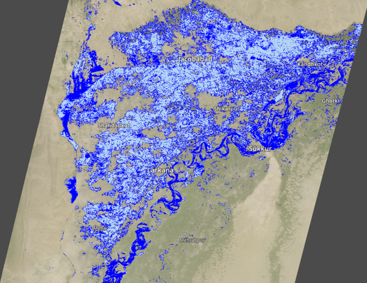 NASAEarthData's tweet image. Did you know that the @NASAJPL Observational Products for End-Users from Remote Sensing Analysis (OPERA) near-global Dynamic Surface Water eXtent (DSWx) 30-meter data imagery layer is available in #NASAWorldview?  

➡️Learn more in a new Tour Story: go.nasa.gov/3wupKhj
