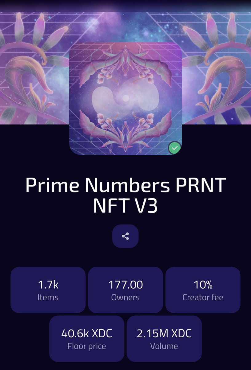 GreenTechAuto's tweet photo. Prime Numbers PRNT -NFT- V3 Is currently the #1 Collection on #PrimePort and for very good reason! If the Numbers below don’t impress you, than I simply won’t convince you, (but the charts will!)
💻 https://t.co/TLjevROLFc
💻 https://t.co/DWNioW9hJO
#PRNTNft/ #PrimePort/ $PRNT https://t.co/M9C7nJ5GjA