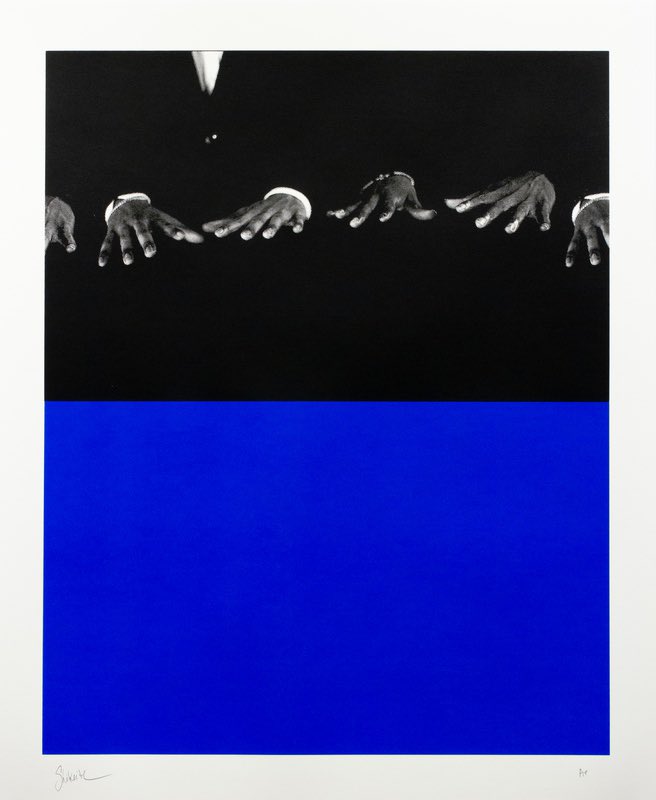 You can now acquire my newest limited-edition print 'A Blue Surrender' on @artspace —artspace.com/shikeith/a-blu…