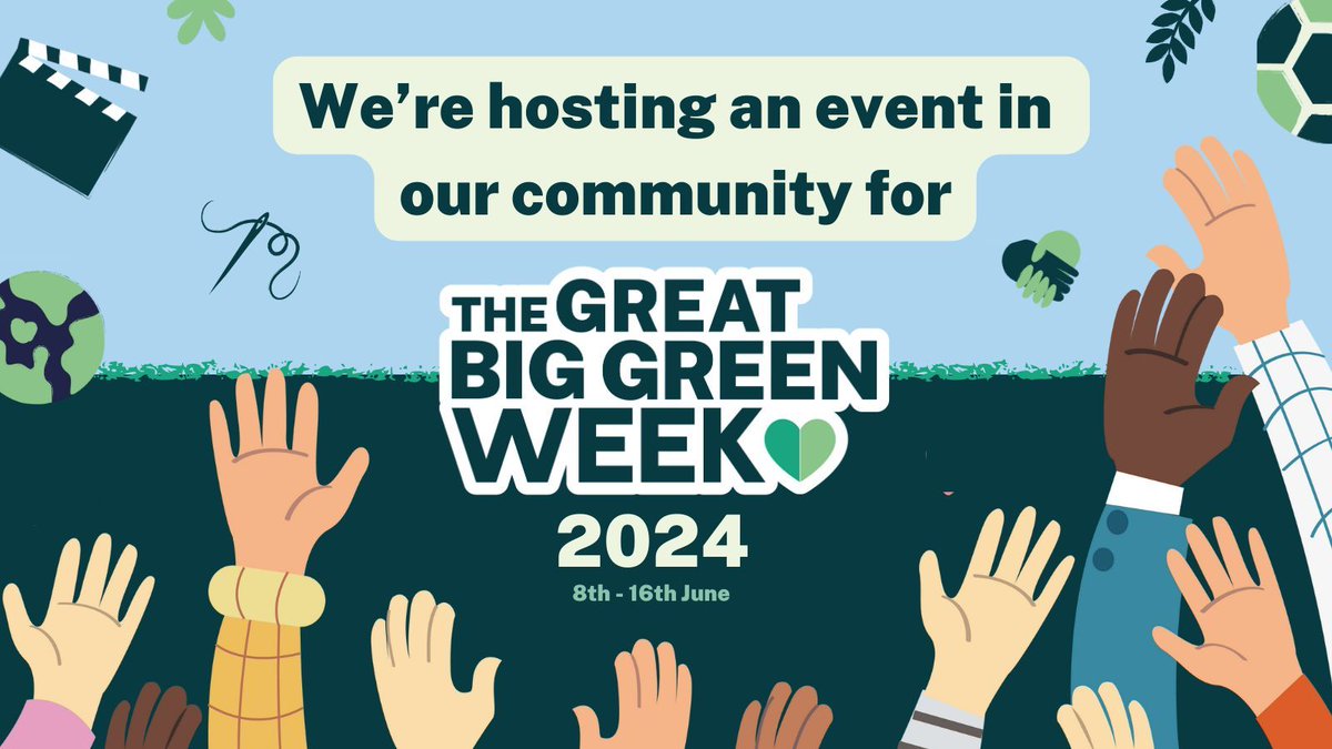 The Great Big Green Week will take place this year between 8th and 16th June 2024. It will see people across the country join together in a nationwide celebration of action to protect the planet, showing that people everywhere are making swaps to help create a better tomorrow.