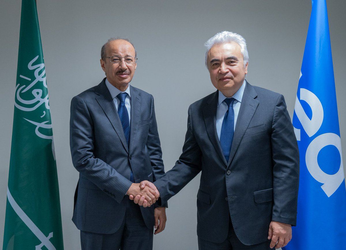 Very pleased to host Ambassador Fahad M. Al Ruwaily @Fahadalrwaily of the Kingdom of Saudi Arabia at @IEA HQ in Paris We discussed a range of topics, including developments in global energy markets, supplies of critical minerals & IEA’s upcoming Summit on Clean Cooking in Africa