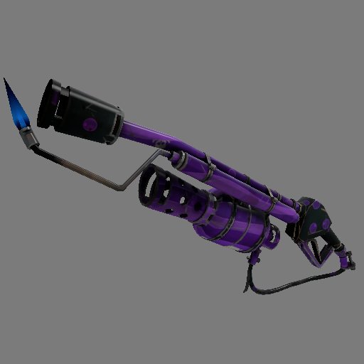 New gun for our Pyro @Pyro__ForHire it shoots purple fire.